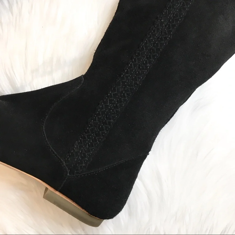 Reef | Arabian Braid Black SuedeTall Boots